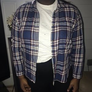 AEO Plaid Flannel Shirt